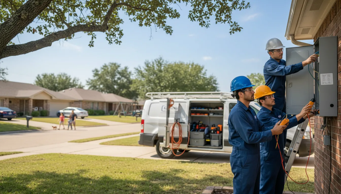 Certified electrician providing emergency electrical services in Hulen, KY